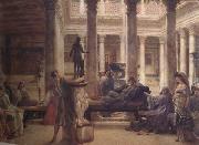 Alma-Tadema, Sir Lawrence A Roman Art Lover (mk23) Spain oil painting artist